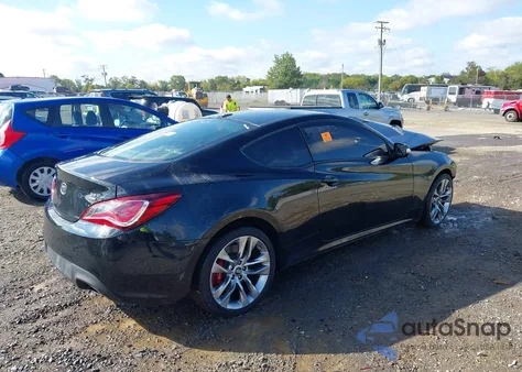 2014 Hyundai Genesis Coupe 3.8L из США, поврежденный, VIN KMHHU6KJXEU119489